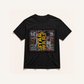TS0003 black T-shirt mockup Threadless-style product image
