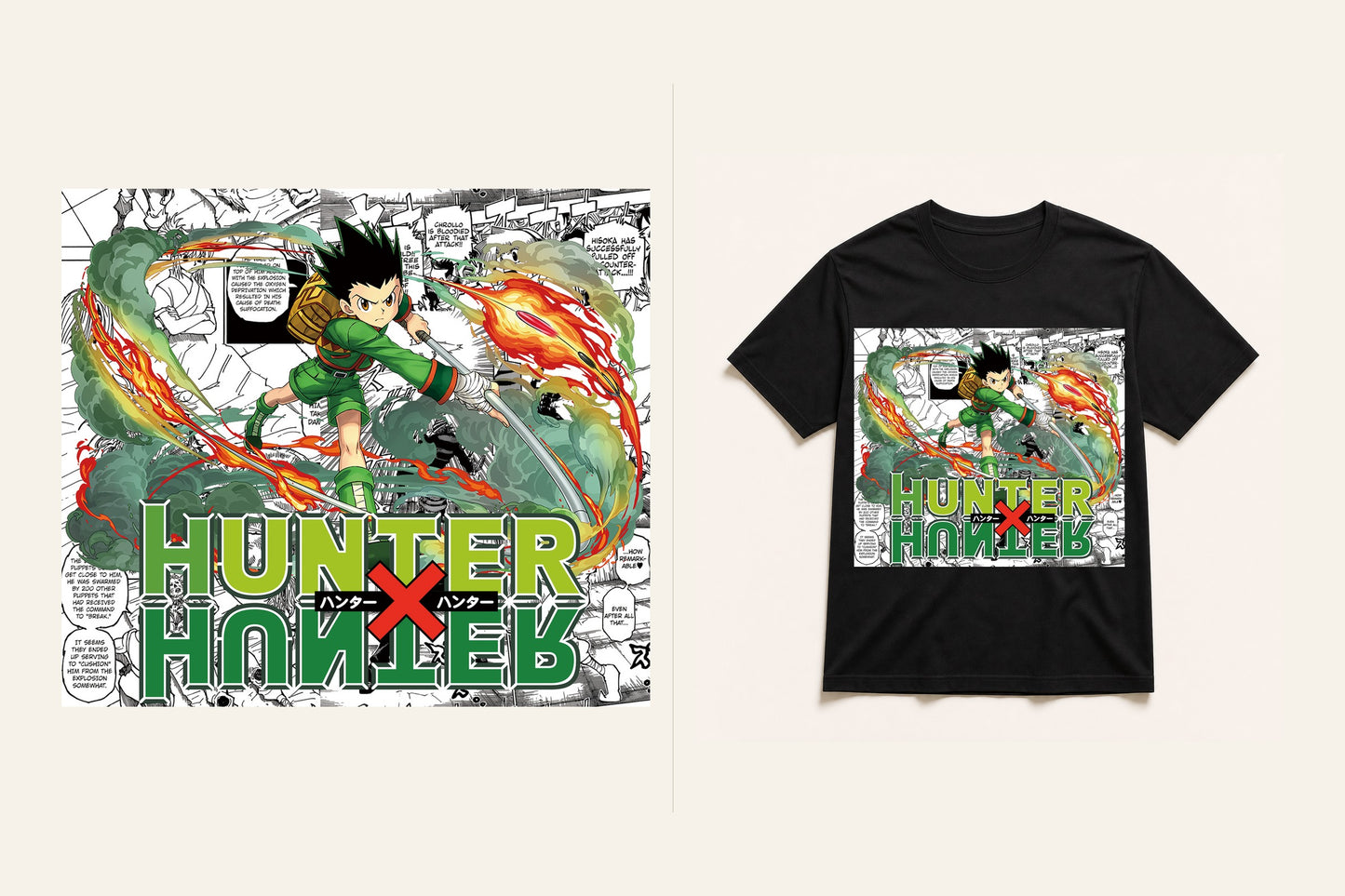 HUNTER. graphic T-shirt artwork