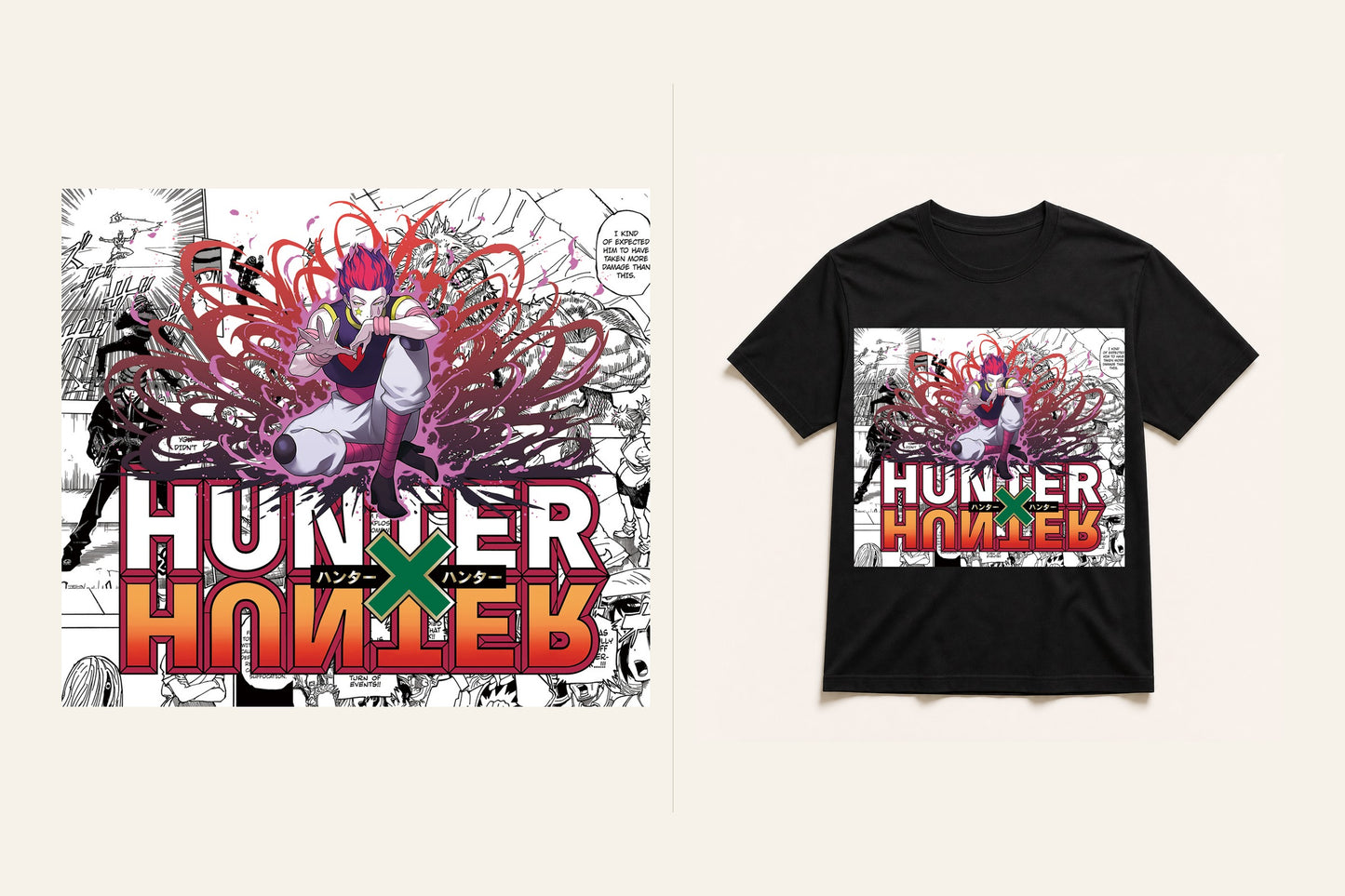 HUNTER. graphic T-shirt artwork