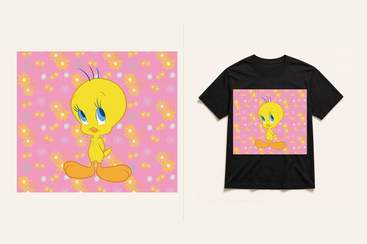 Tweety Bird graphic T-shirt artwork