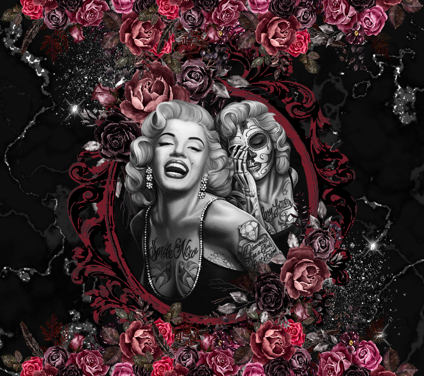 Crimson Monroe Graphic T-Shirt artwork