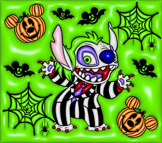 Halloween Stitch Madness Graphic T-Shirt artwork