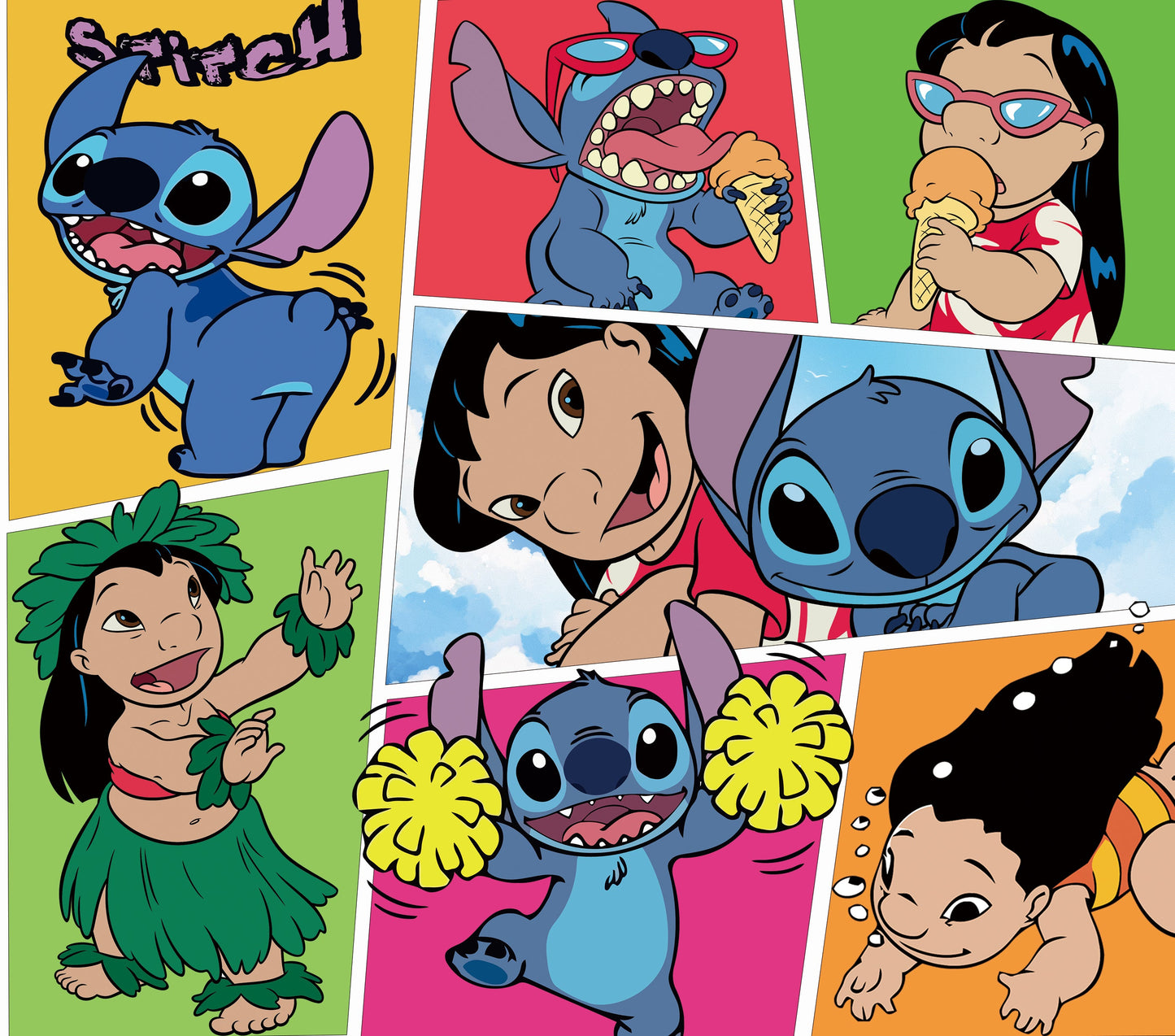 Lilo & Stitch Graphic T-Shirt artwork