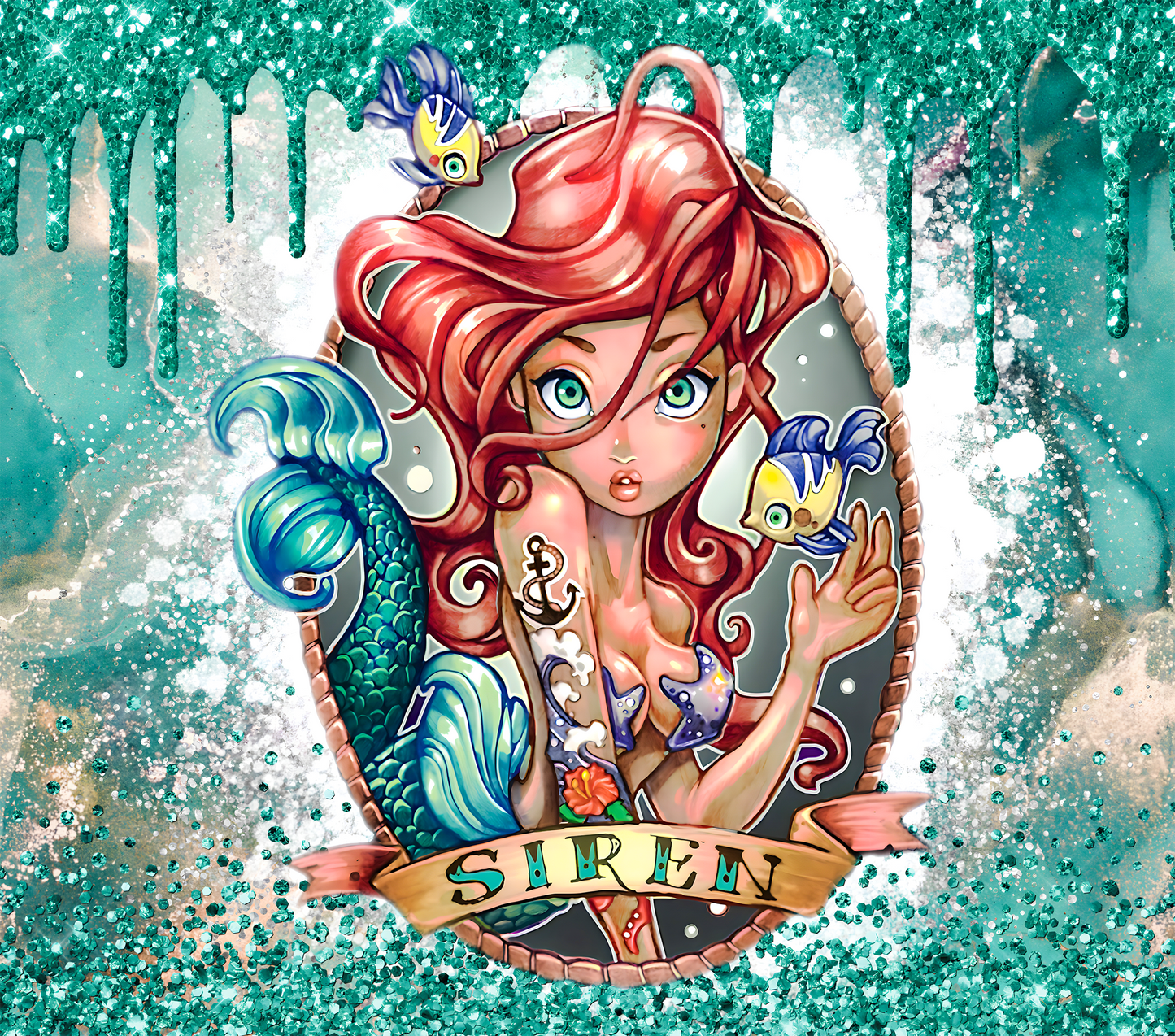 The Mermaid's Call Graphic T-Shirt artwork