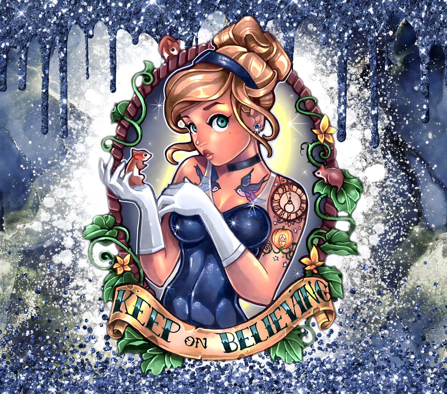 Cinderella's Faith Graphic T-Shirt artwork
