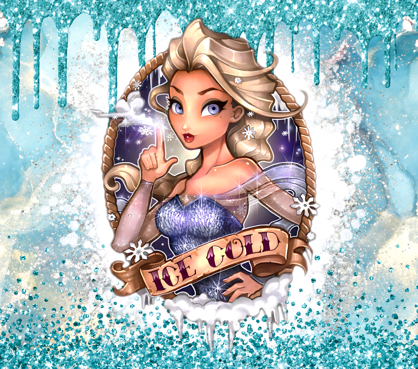 Frozen Enchantment Graphic T-Shirt artwork