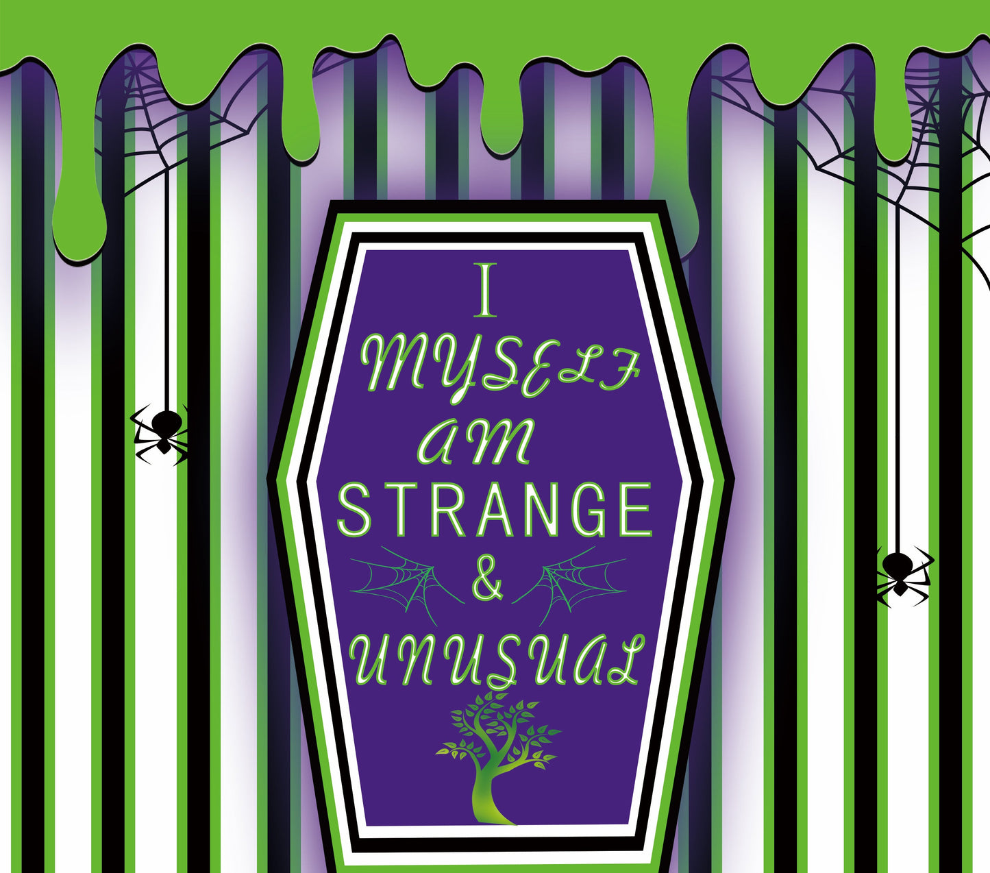 I Myself Am Strange & Unusual Graphic T-Shirt artwork