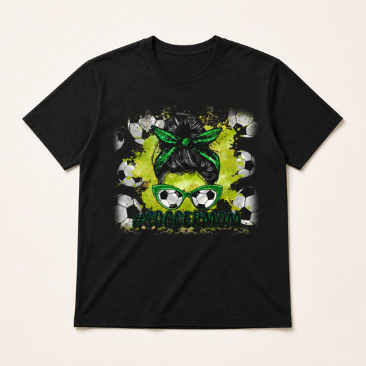 TS0359 optimized black graphic T-shirt product image