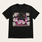 TS0361 optimized black graphic T-shirt product image