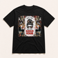 TS0362 optimized black graphic T-shirt product image