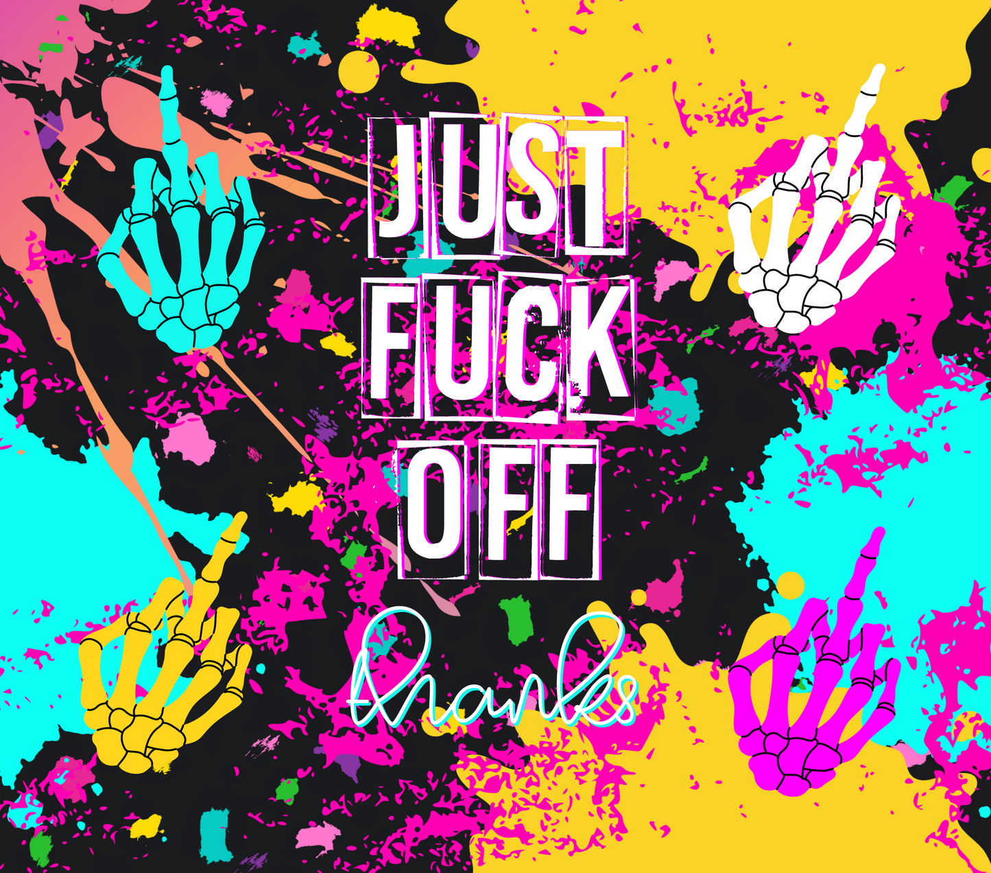 Bold Attitude: The Art of Saying No Graphic T-Shirt artwork