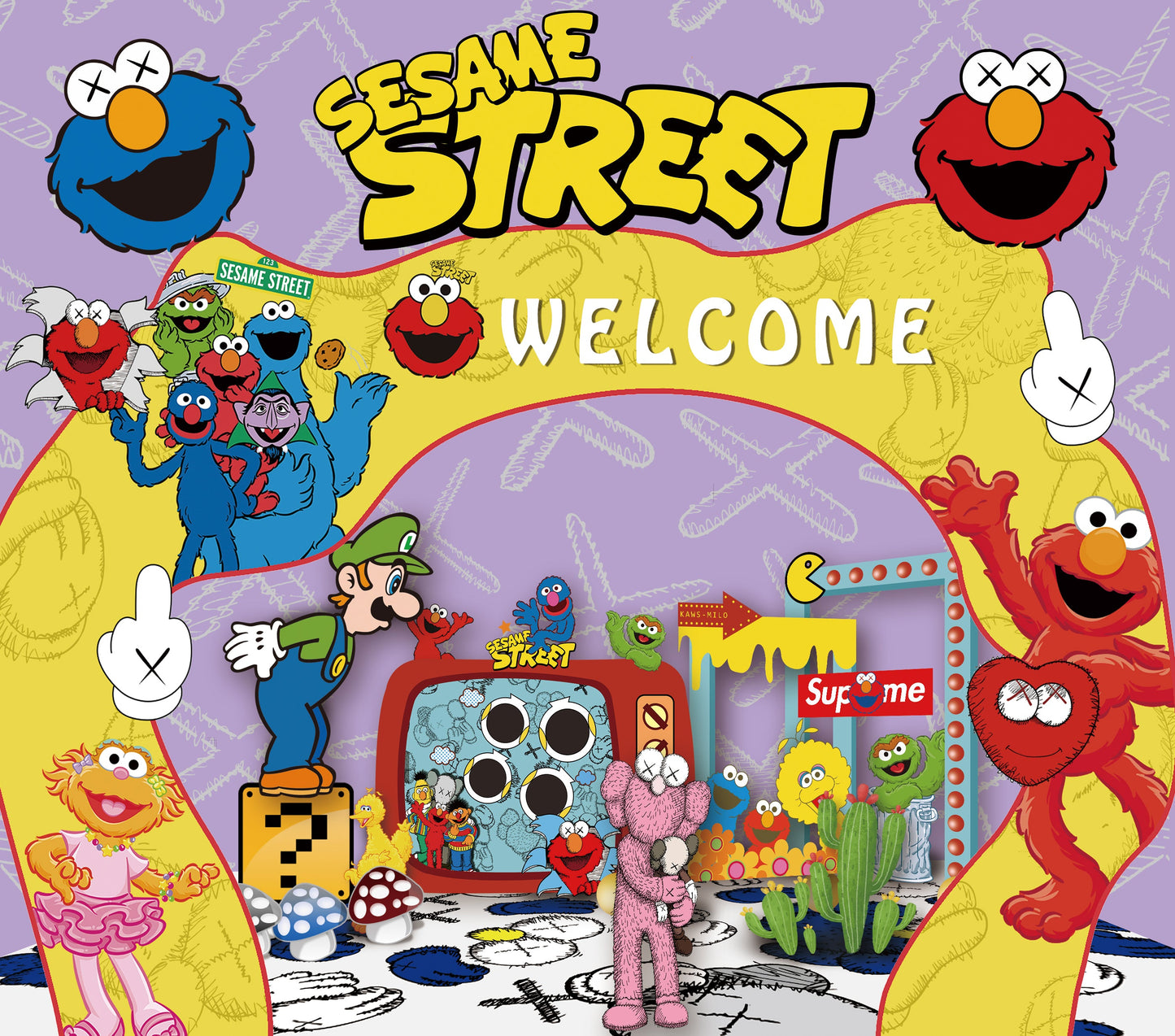 Sesame Street Graphic T-Shirt artwork