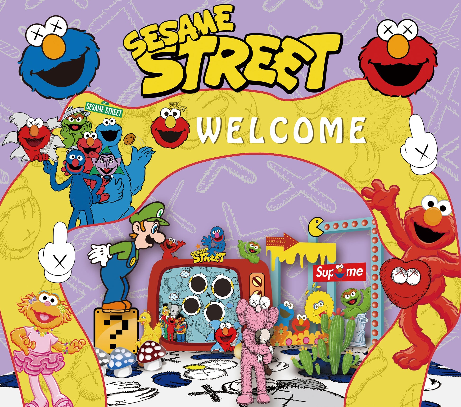 Sesame Street Graphic T-Shirt artwork