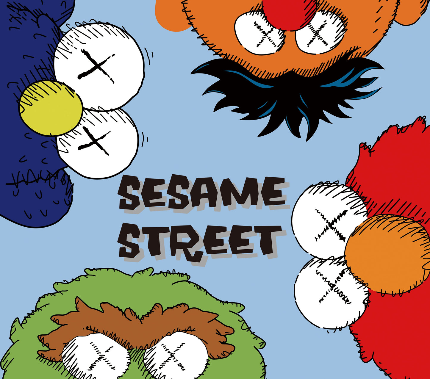 Sesame Street Graphic T-Shirt artwork