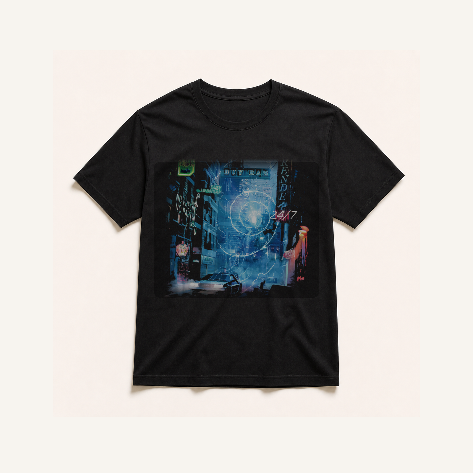 TS0392 black-blend shirt mockup
