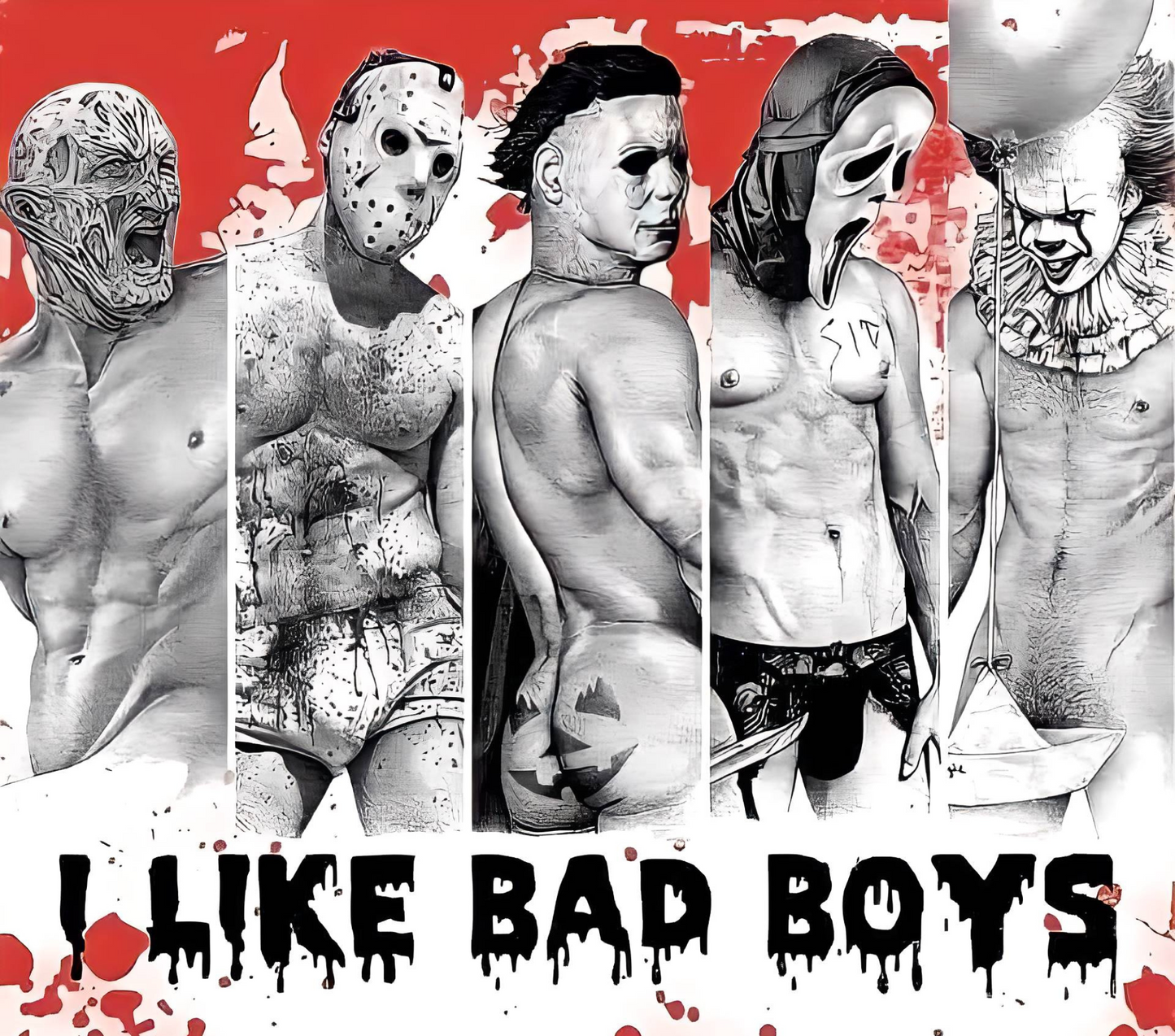 I Like Bad Boys Graphic T-Shirt artwork