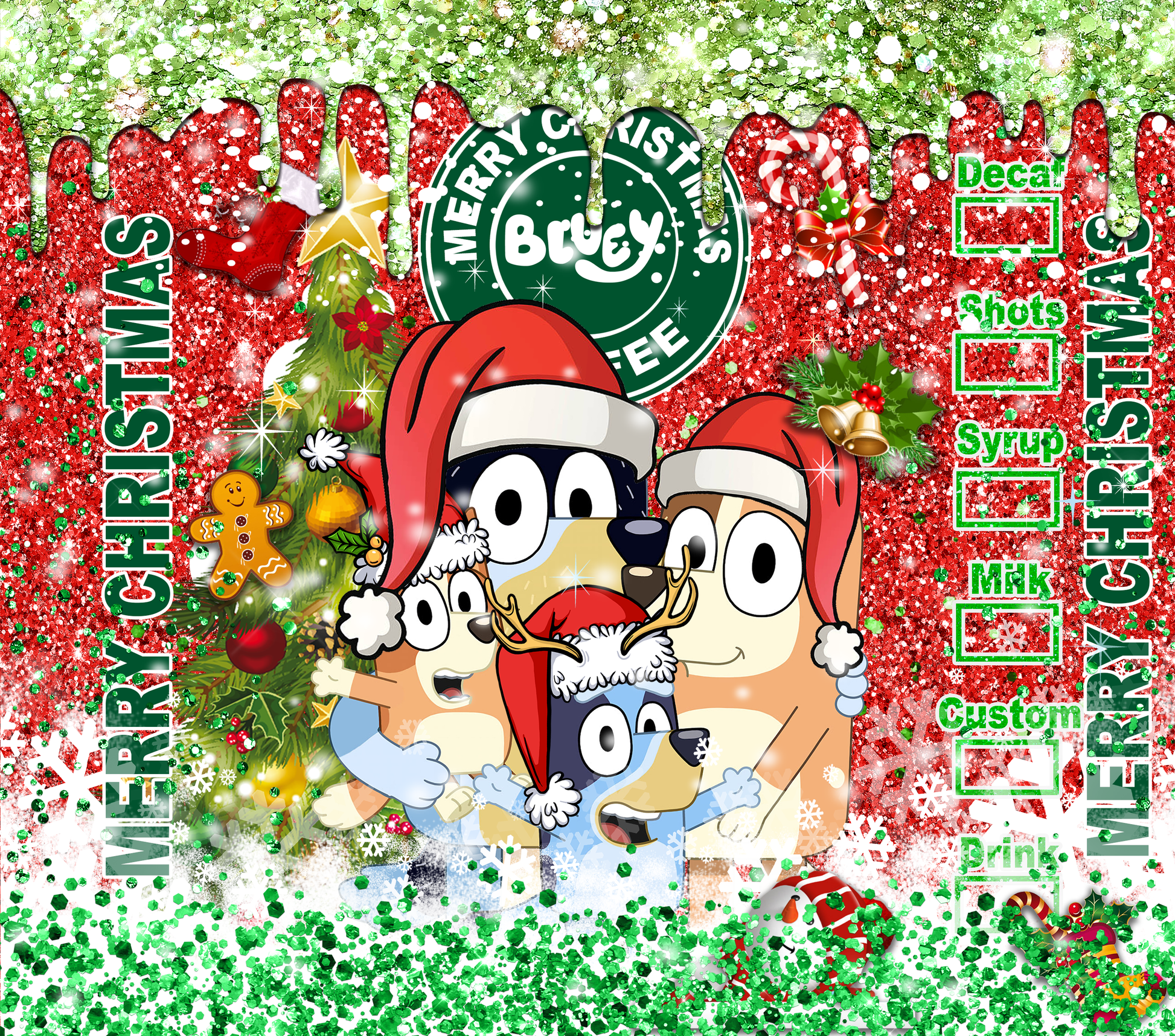 Merry Christmas Celebration with Family Graphic T-Shirt artwork