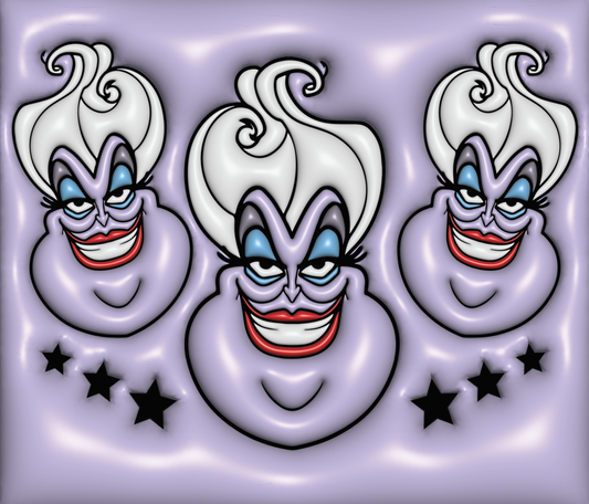 Mystical Sea Witch Trio with Bold Expressions Graphic T-Shirt artwork