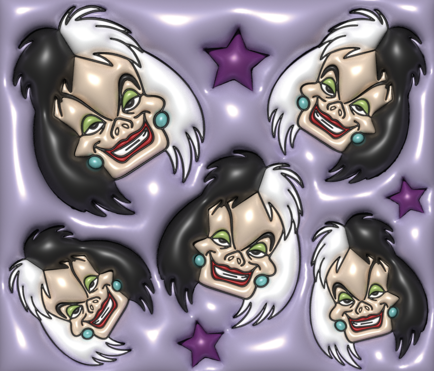 Cruella's Villainous Vogue Graphic T-Shirt artwork