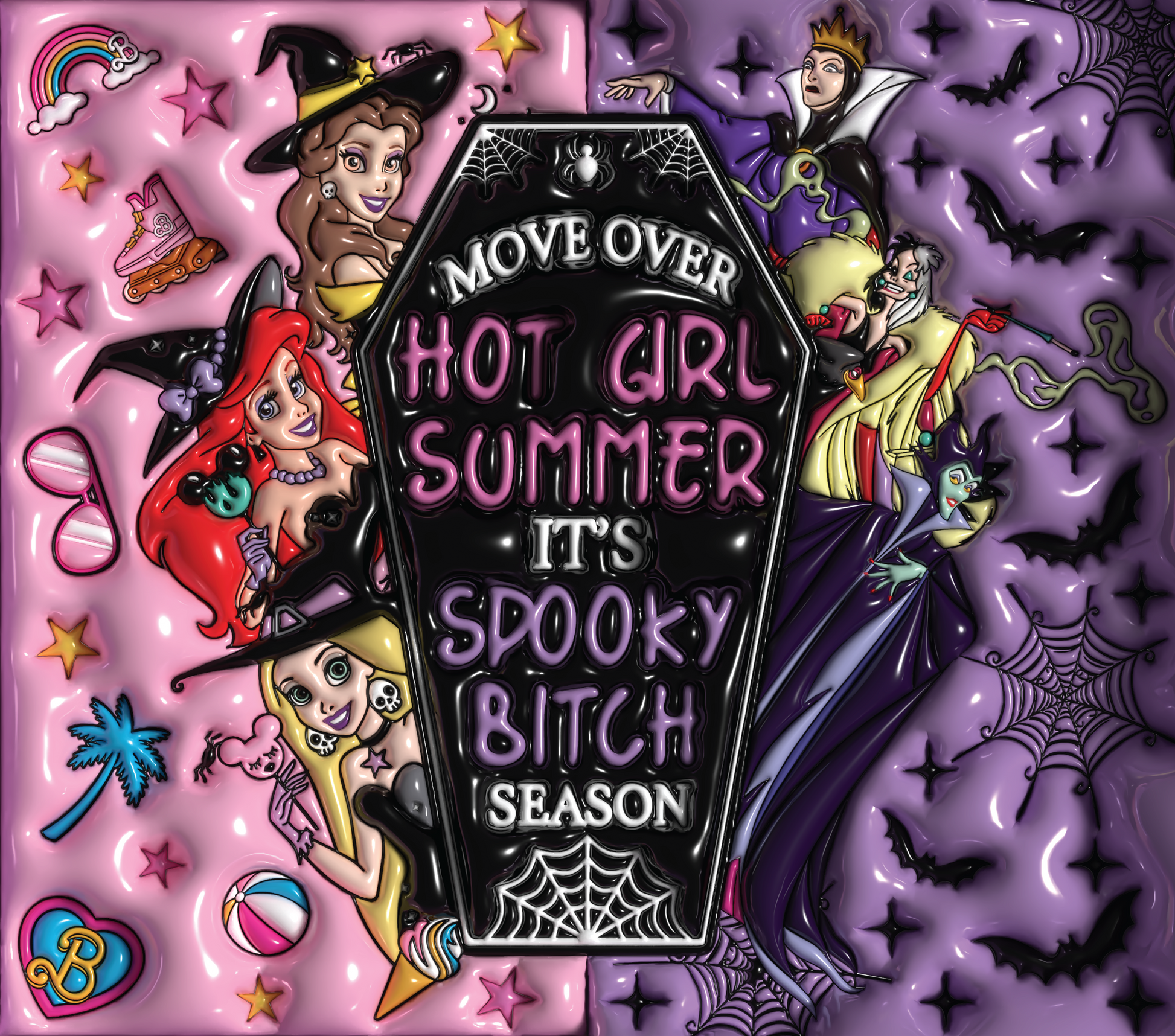Spooky Bitch Graphic T-Shirt artwork