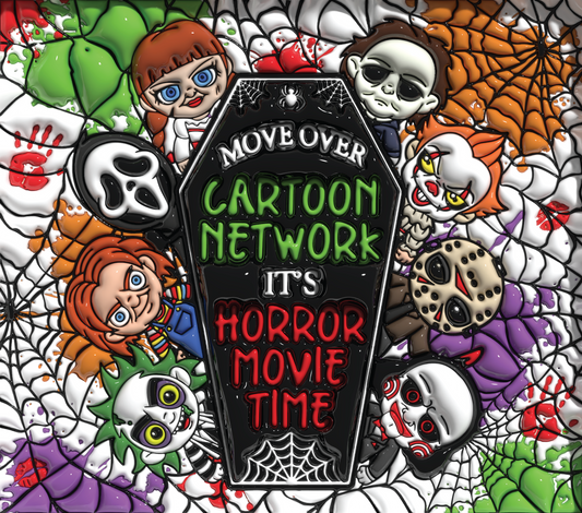 Horror Movie Time Graphic T-Shirt artwork