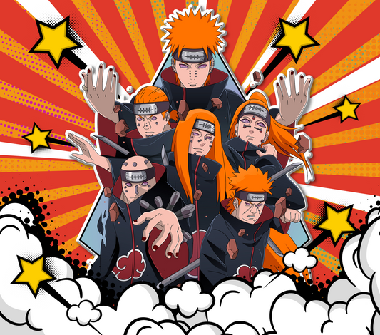 Naruto: The Power of Pain - Akatsuki's Legacy Graphic T-Shirt artwork
