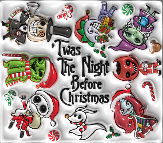 Twas the Night Before Christmas: A Festive Tale Graphic T-Shirt artwork
