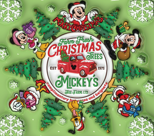 Mickey's Christmas Trees: A Farm Fresh Tradition Graphic T-Shirt artwork