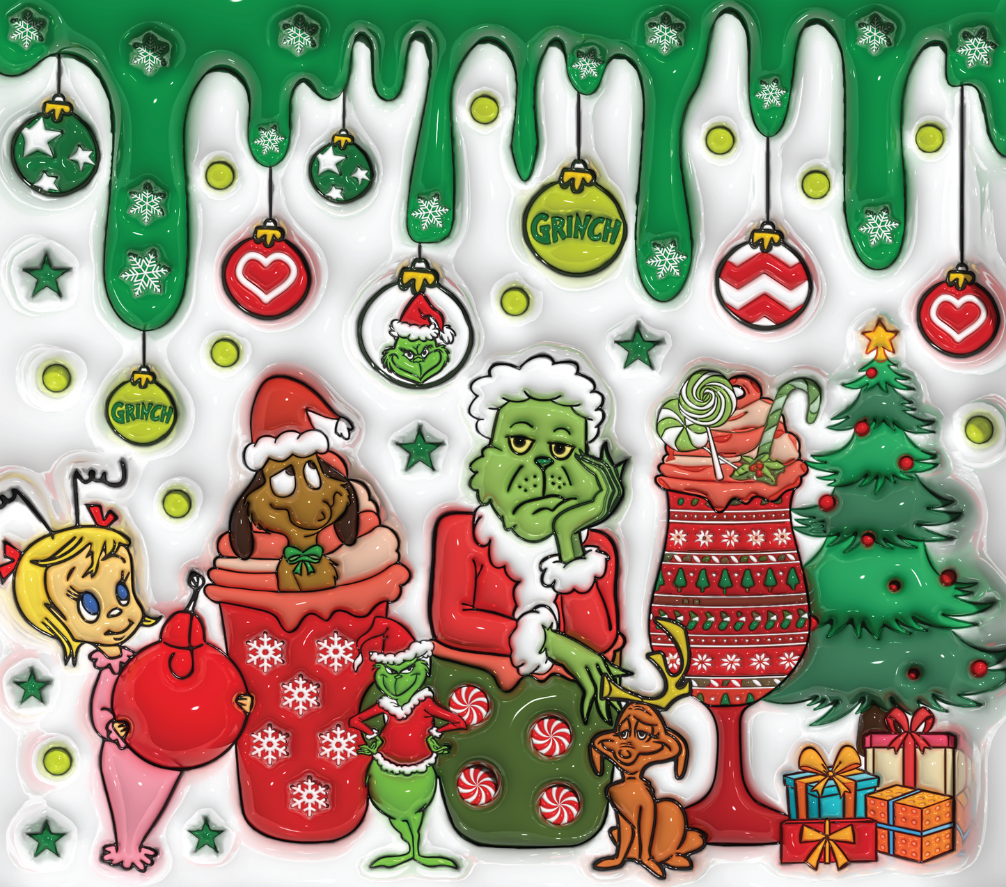 785The Grinch's Christmas Part Graphic T-Shirt artwork