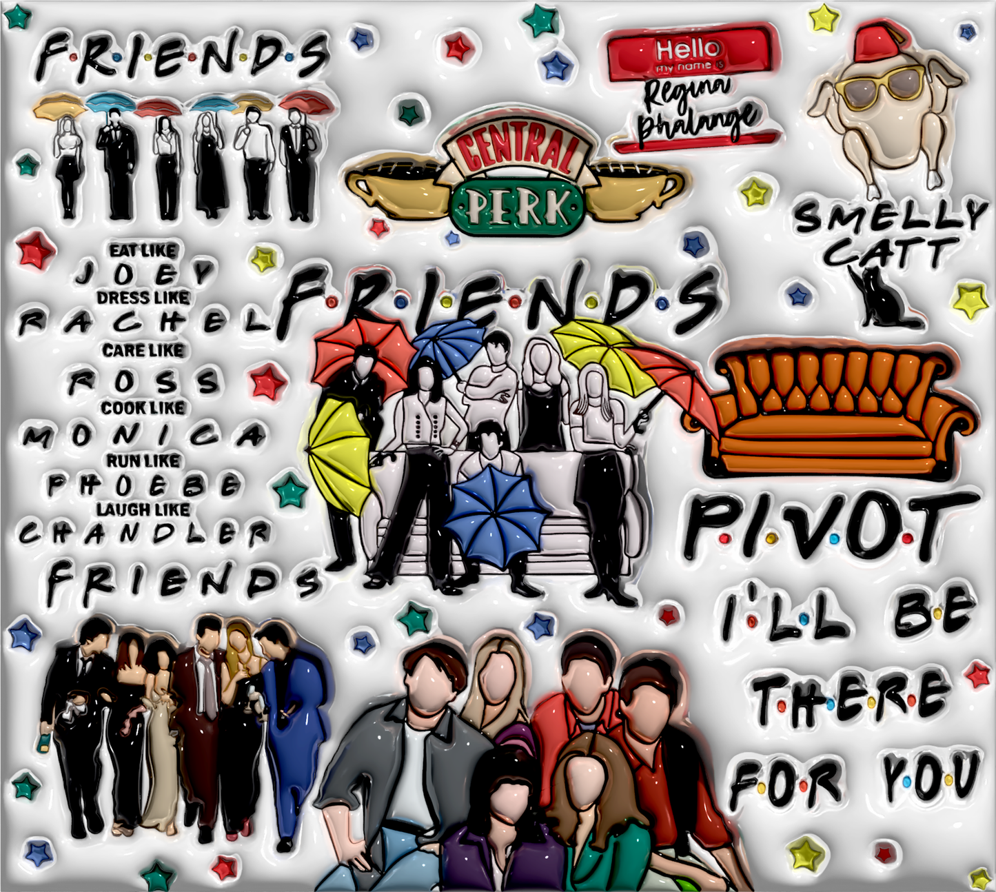 Friends Graphic T-Shirt artwork