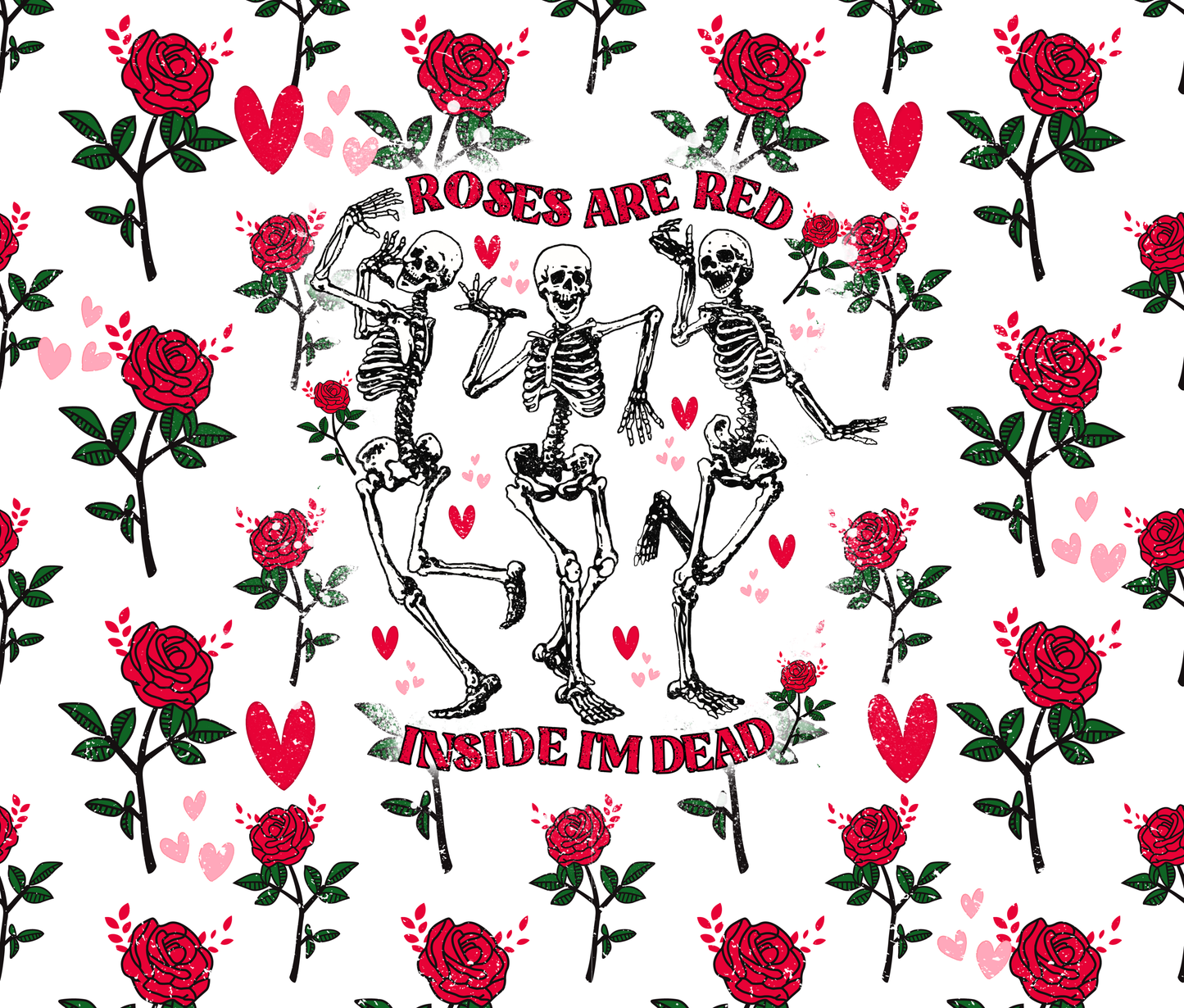Roses and Red Graphic T-Shirt artwork