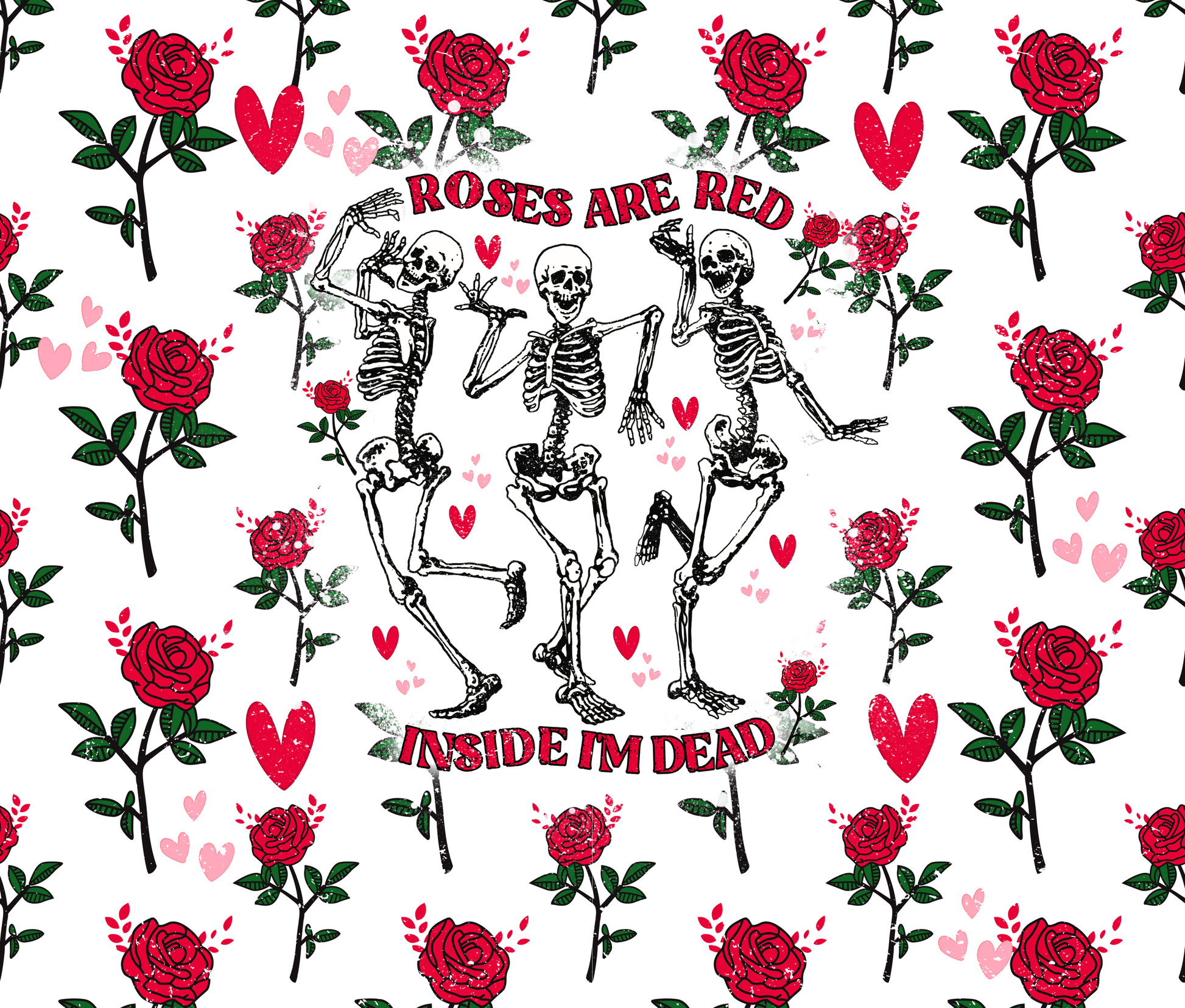 Roses and Red Graphic T-Shirt artwork