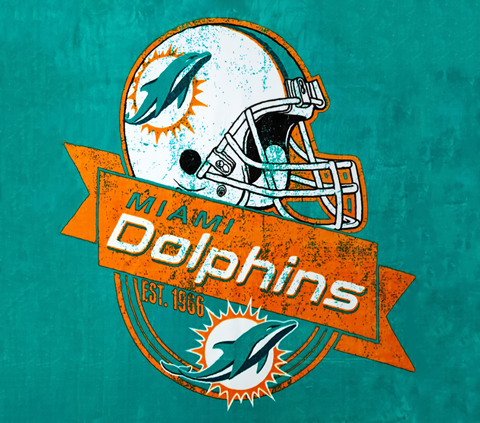 Miami Dolphins Graphic T-Shirt artwork