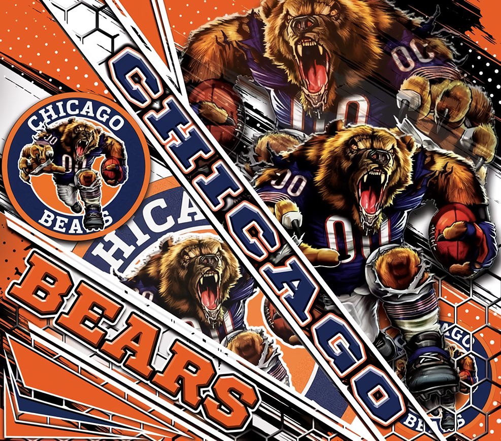 Chicago Bears Graphic T-Shirt artwork
