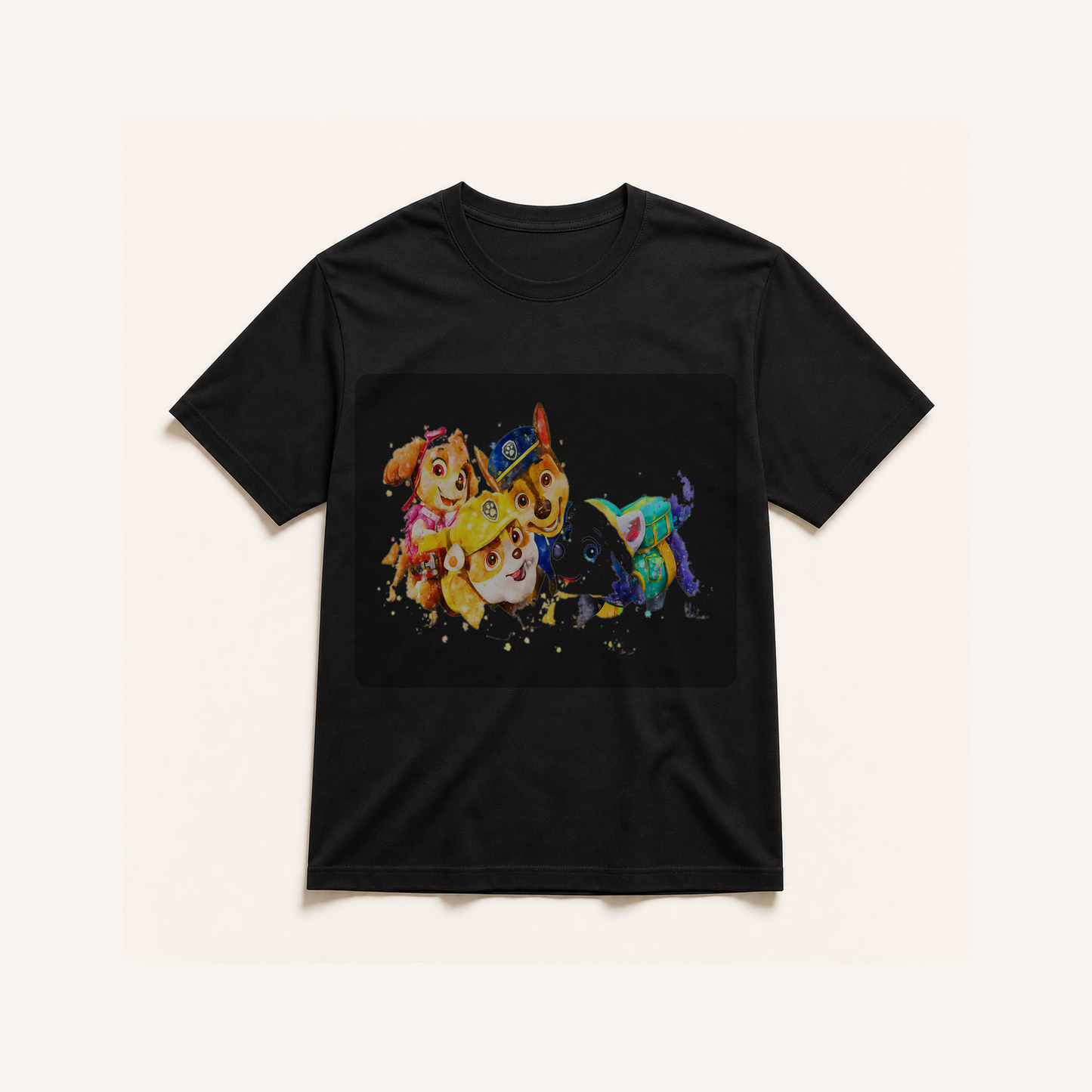 TS0663 black-blend shirt mockup