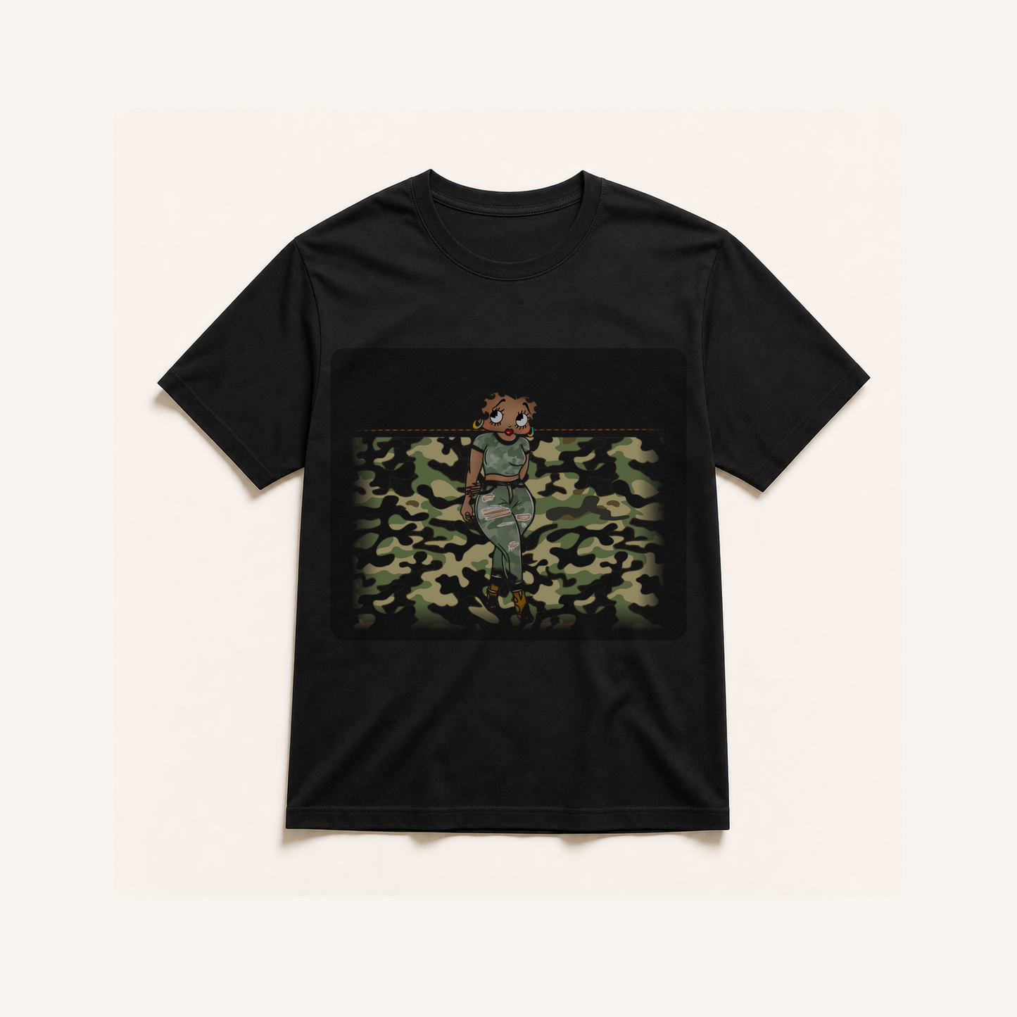 TS0670 black-blend shirt mockup