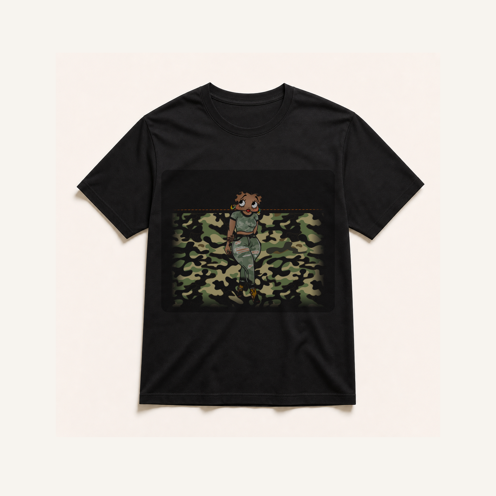 TS0670 black-blend shirt mockup