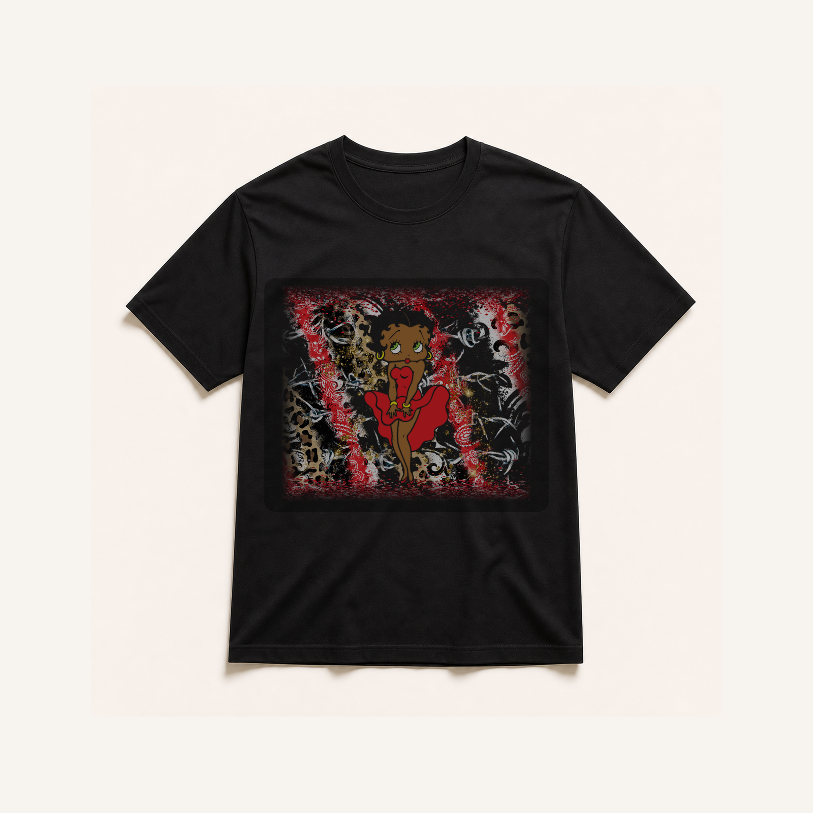 TS0671 black-blend shirt mockup