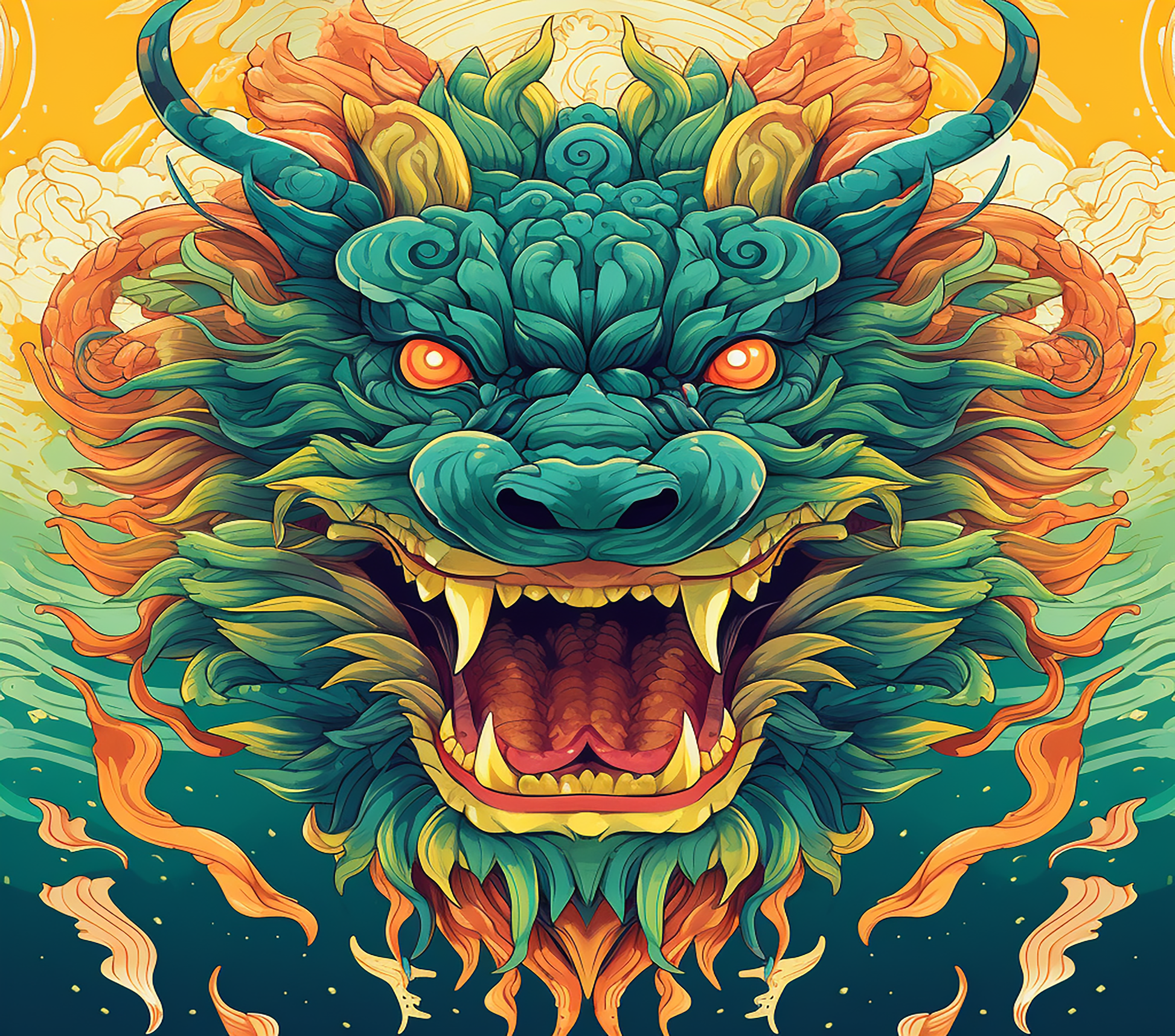 Dragon Graphic T-Shirt artwork