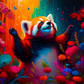 173 Red Panda with Tumbler