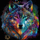 175 Wolf with Tumbler