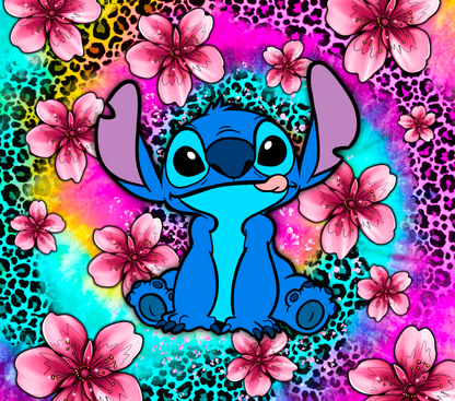 112 Stitch flower tie with Tumbler